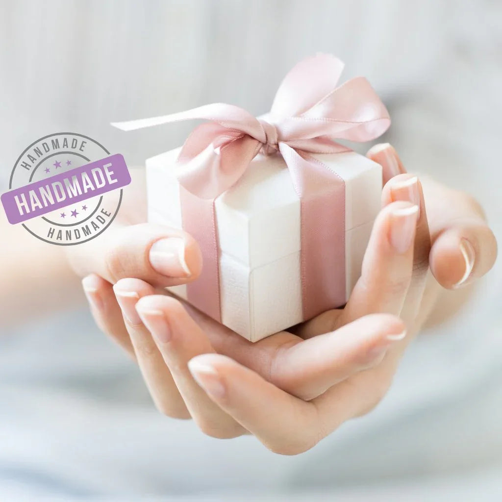 Gift Collection Photo.  Small gift in hand.