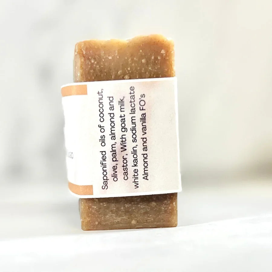 Almond Vanilla Goat Milk Soap  ingredients