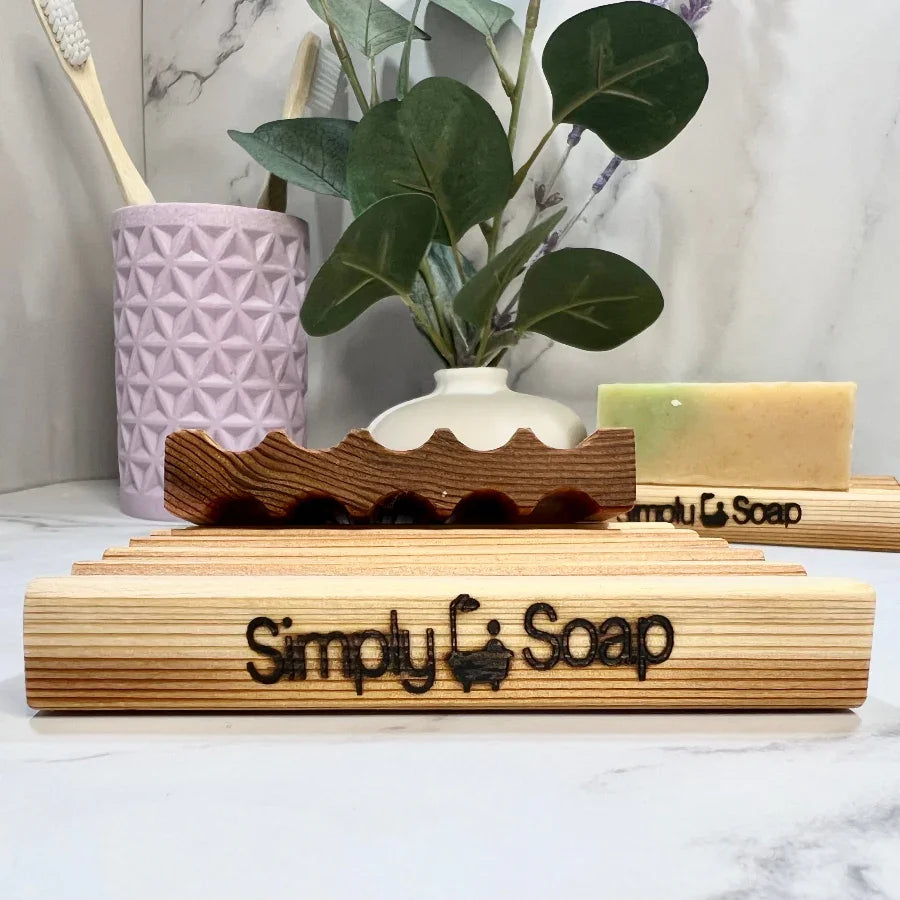 Cedar Soap Dish from Simply Soap Enlarged