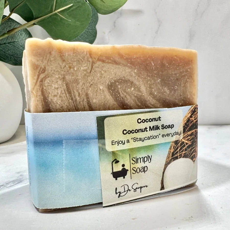 Coconut Soap with Coconut Milk back
