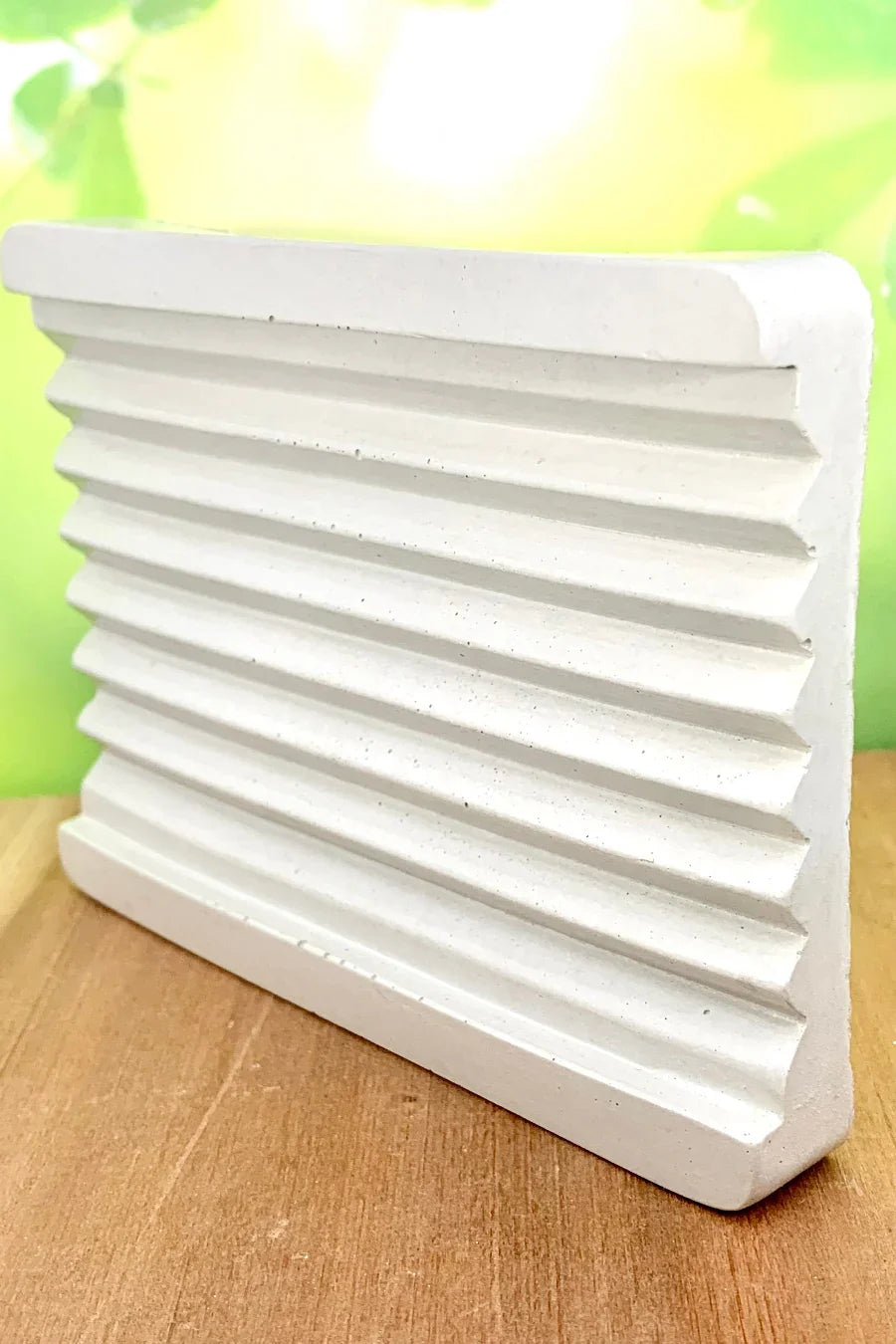 Concrete Soap Dish, Sawtooth