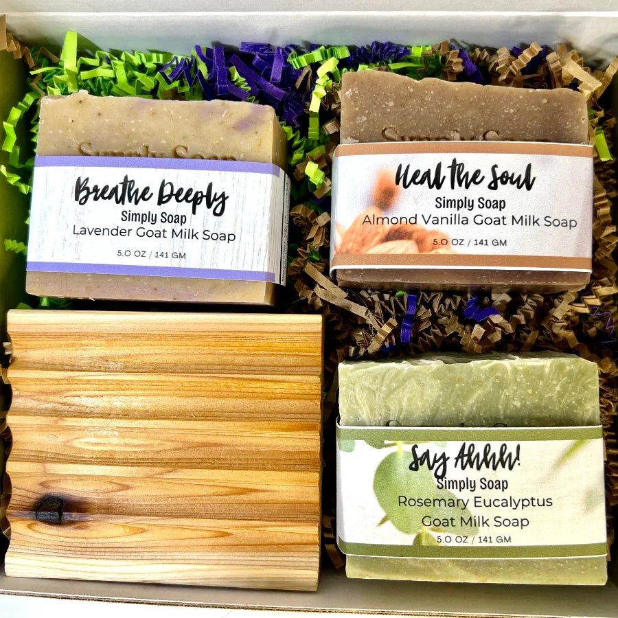 Dr Soapers Prescription  3 soaps and dish in box