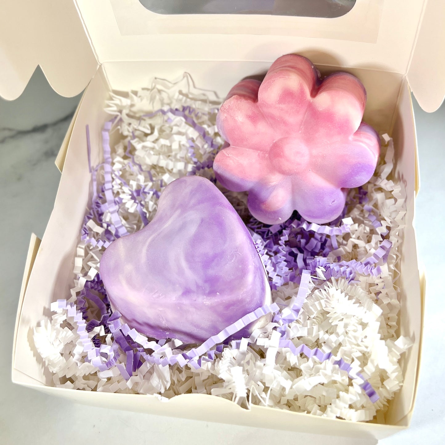 Hearts and Flowers Soap Set