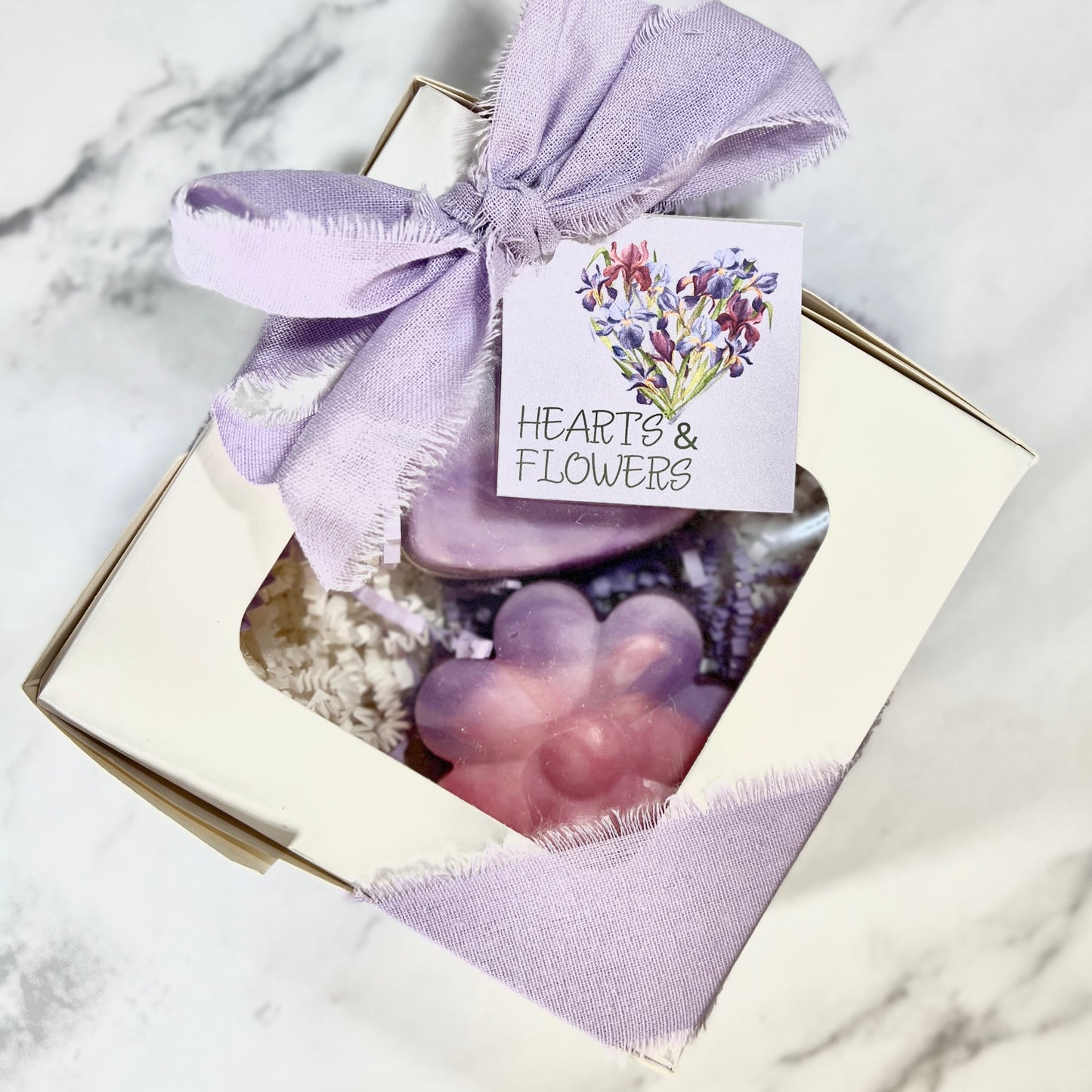 Hearts and Flowers Soap Set