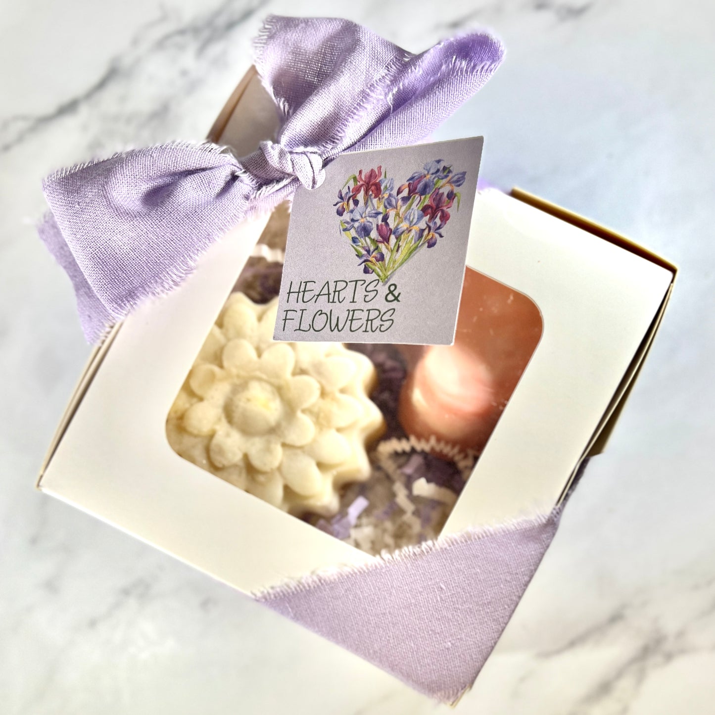 Hearts and Flowers Soap Set