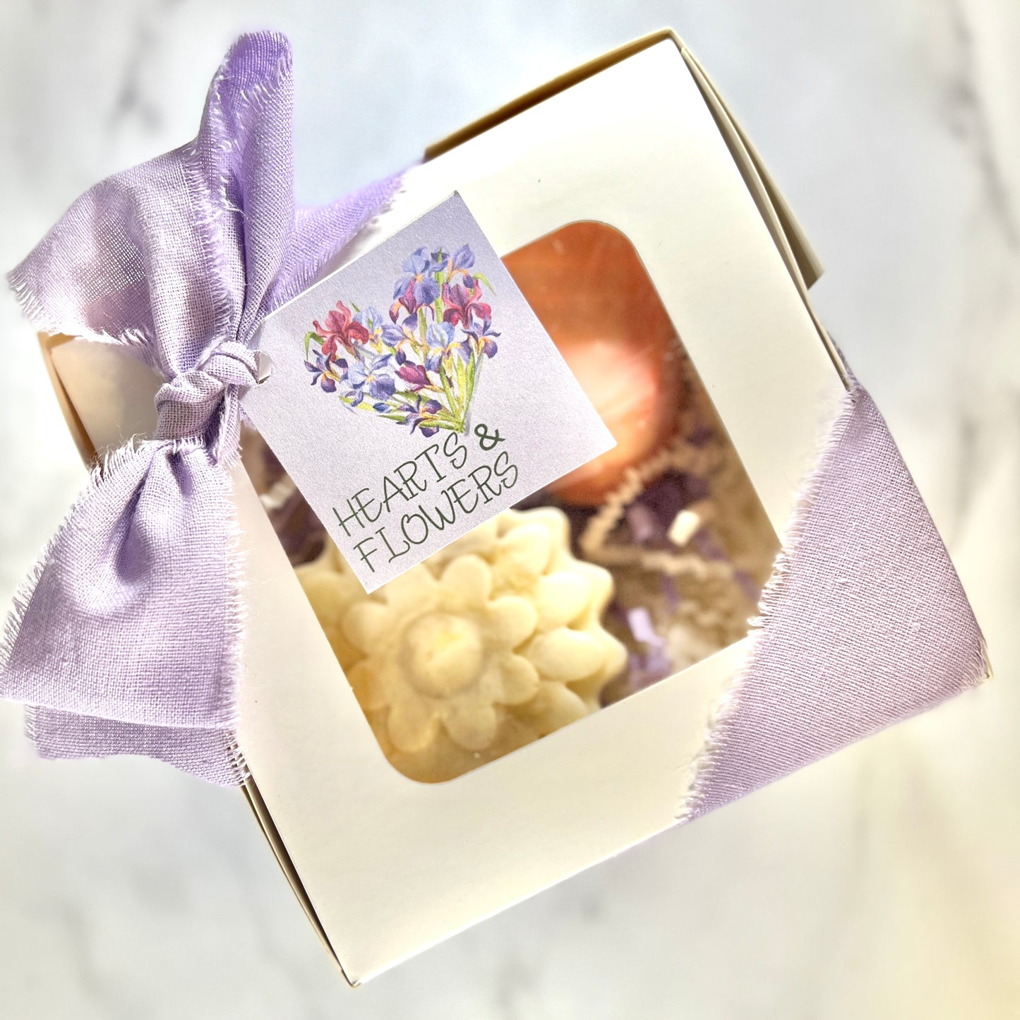 Hearts and Flowers Soap Set