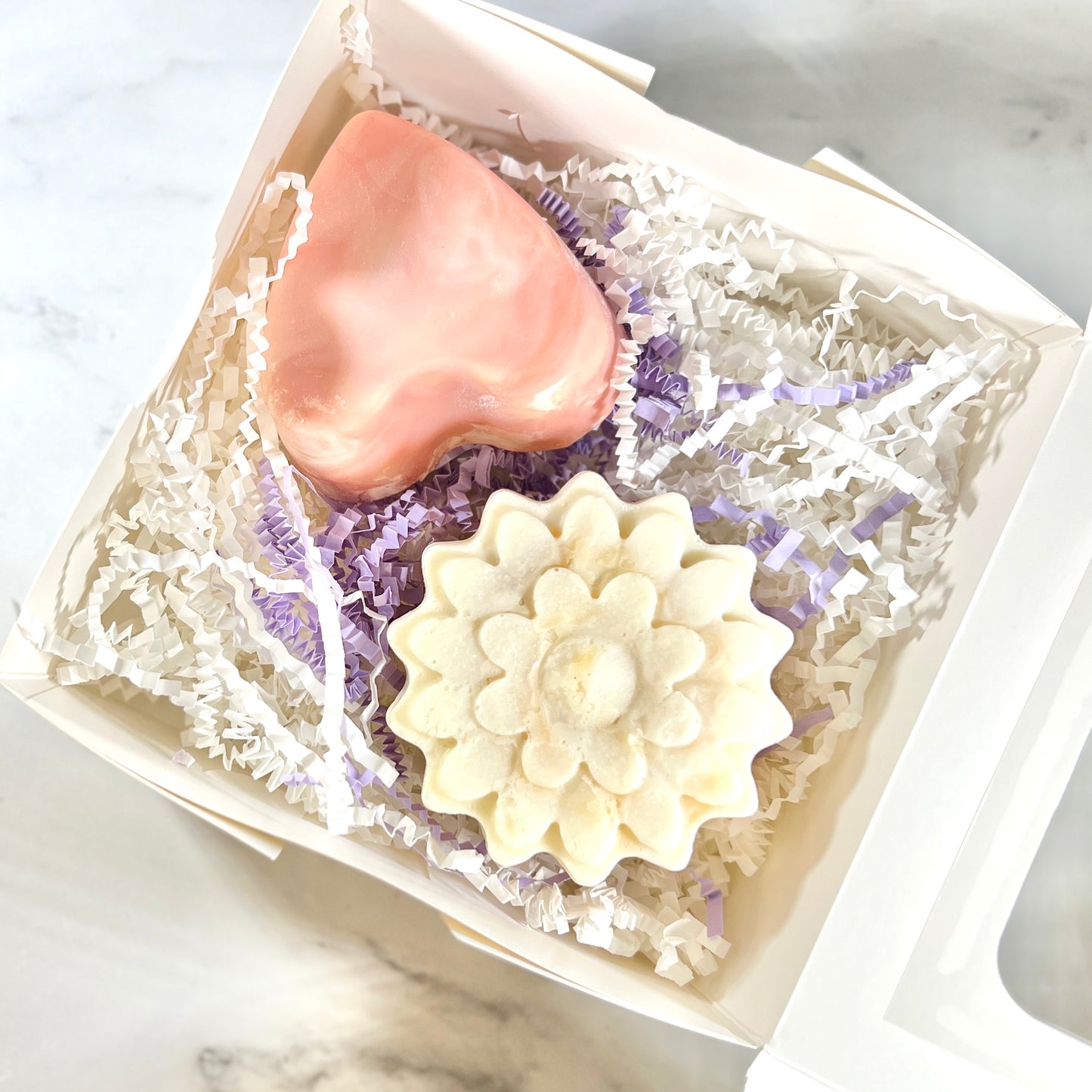 Hearts and Flowers Soap Set