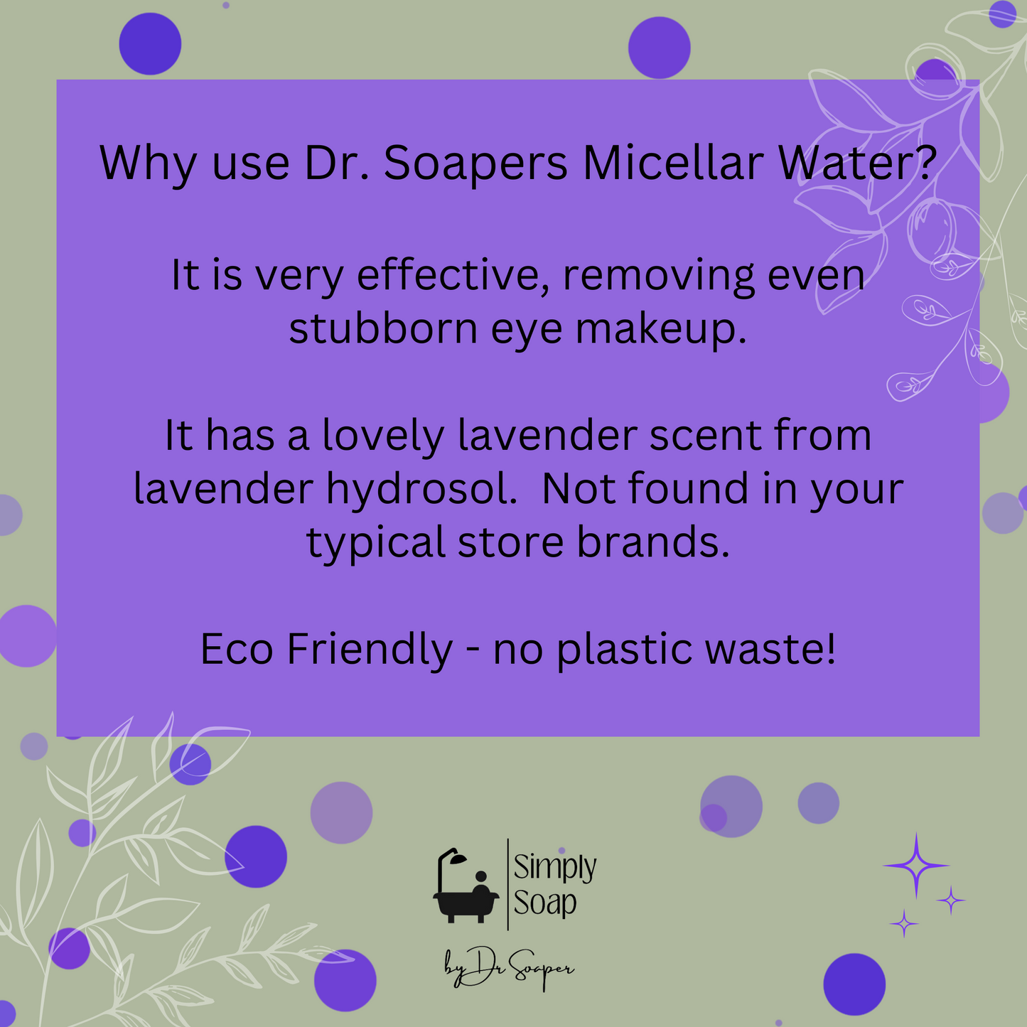 2 oz Travel Micellar Water with Lavender Hydrosol