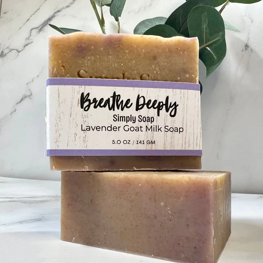 Lavender Goat Milk Soap stacked