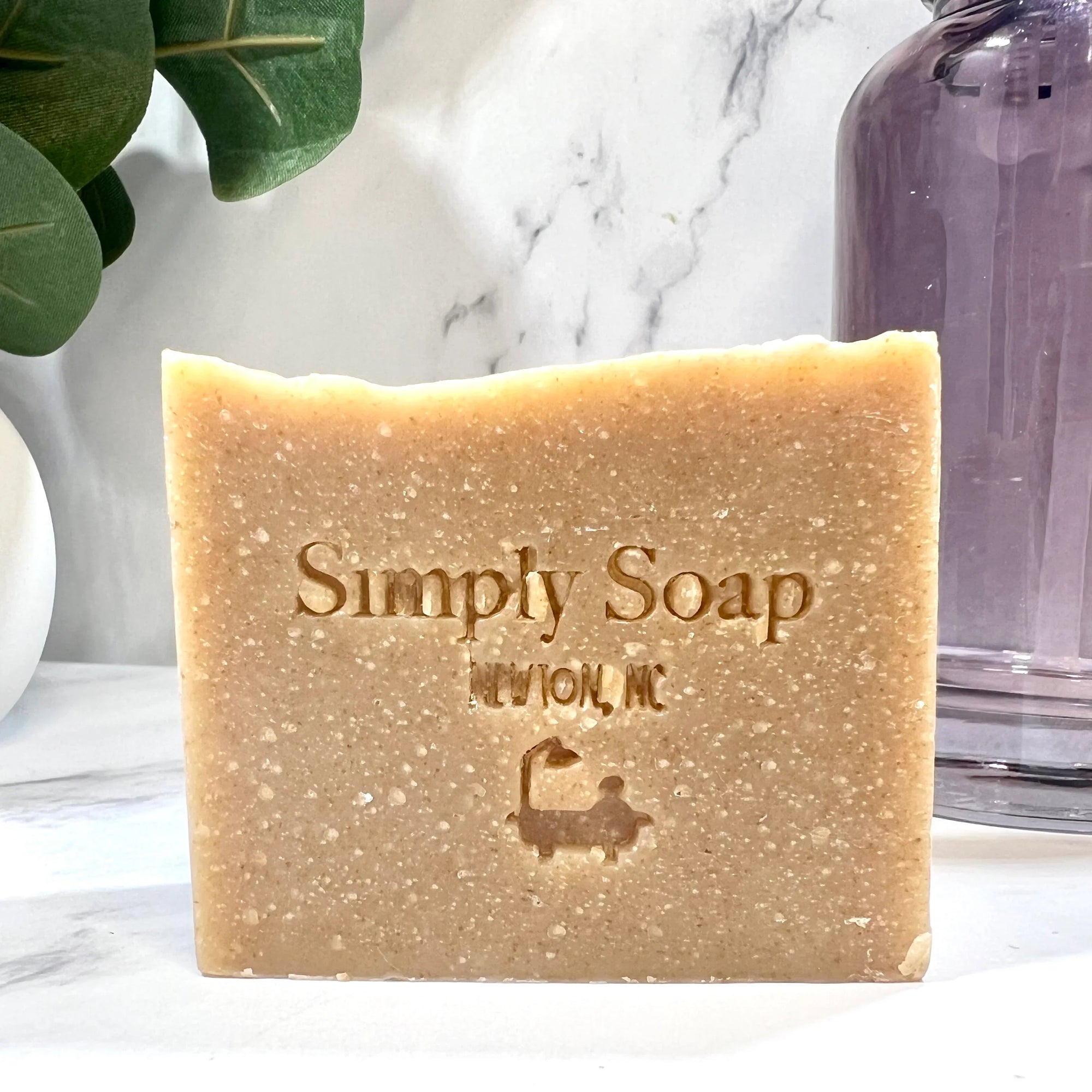 Oatmeal and Honey Goat Milk Soap no label
