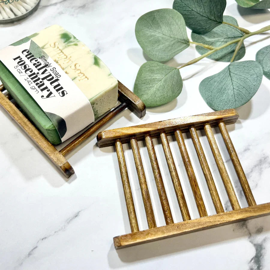 Wooden Soap Dish with dowels 2