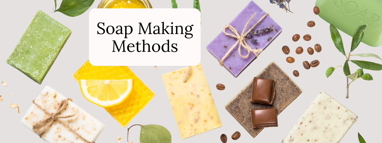 multiple flat lay soap bars of all types