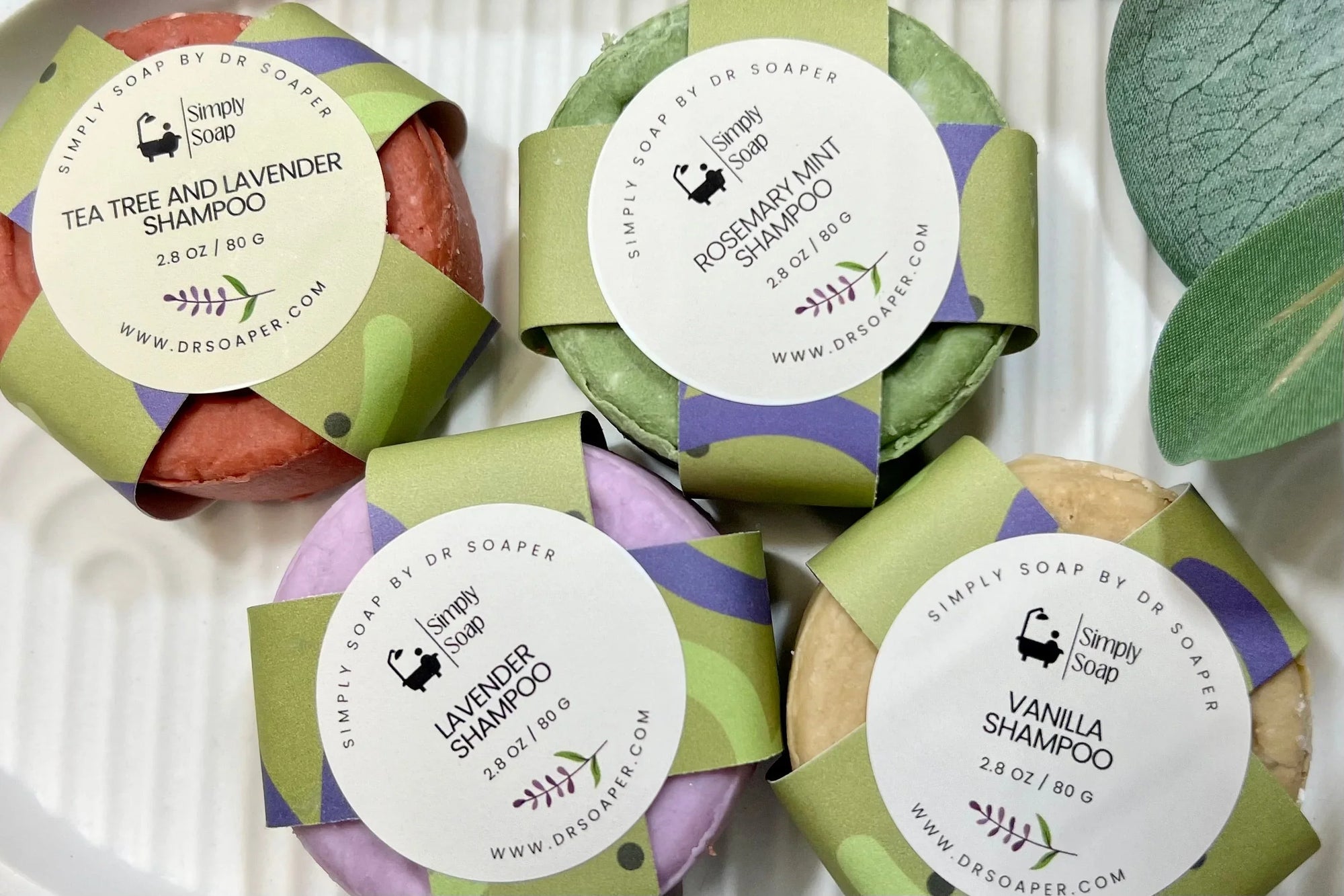 Solid Shampoo Bars in multiple scents