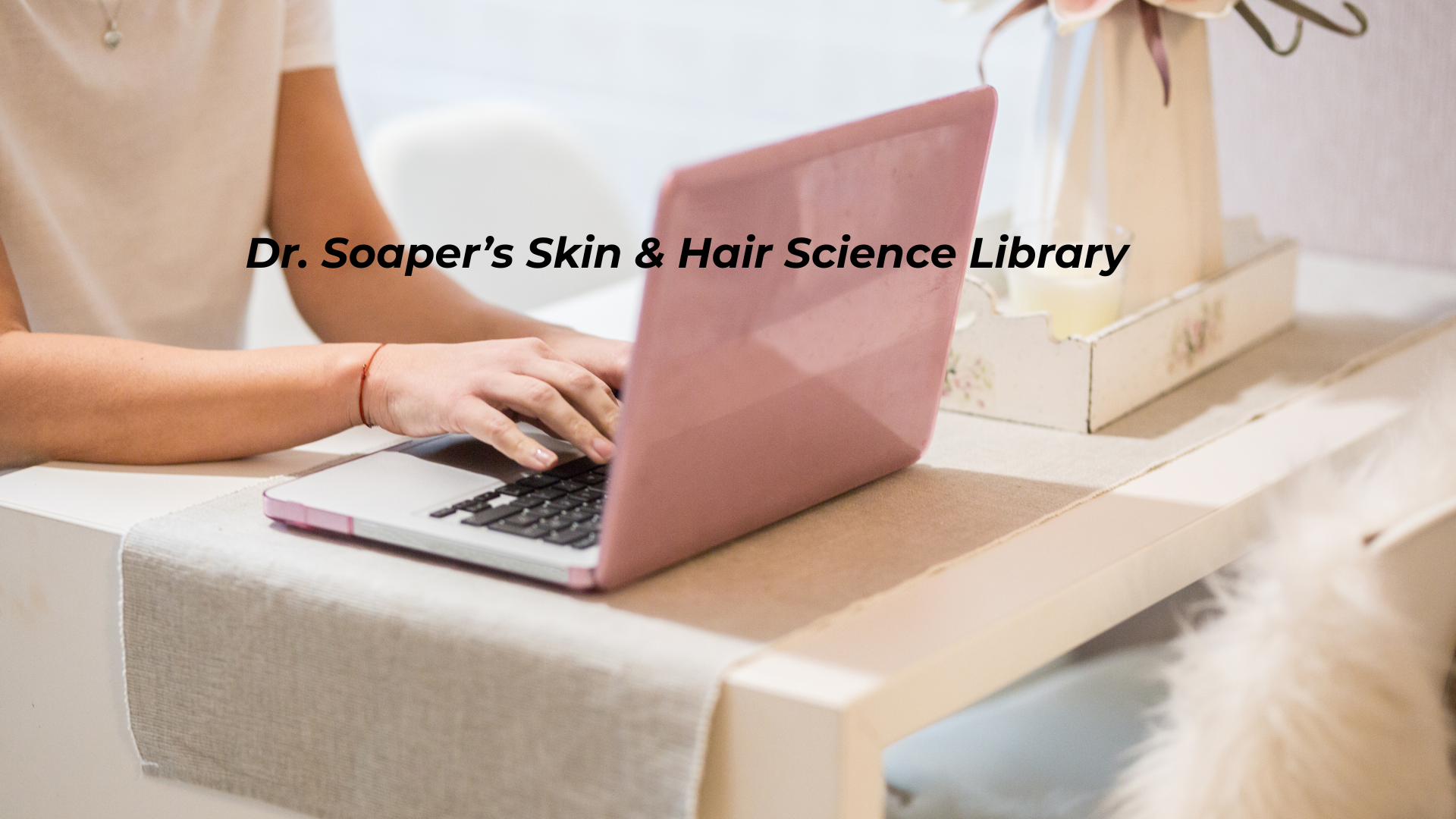 Womens Hands at Laptop