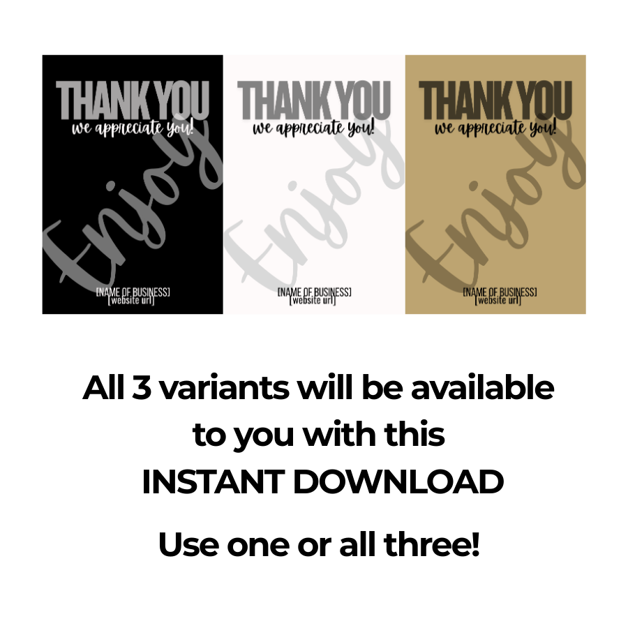 Customizable Shipping Box Sealing Label – Digital Download (3.5" x 5")