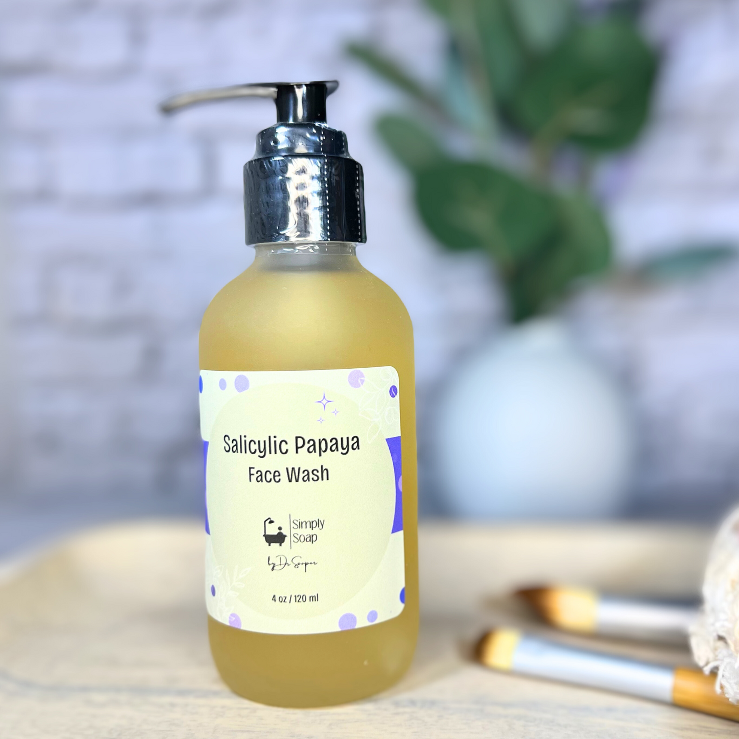 Salicylic Papaya Face Wash with Aloe and Lovely Lime Scent