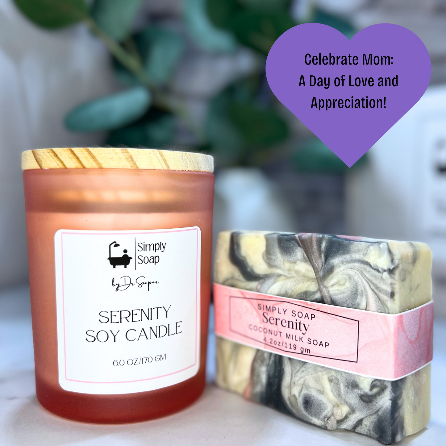 Serenity Soap or Soap/Candle Gift Set