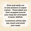 Digital Soap Labels. Customizable with Canva