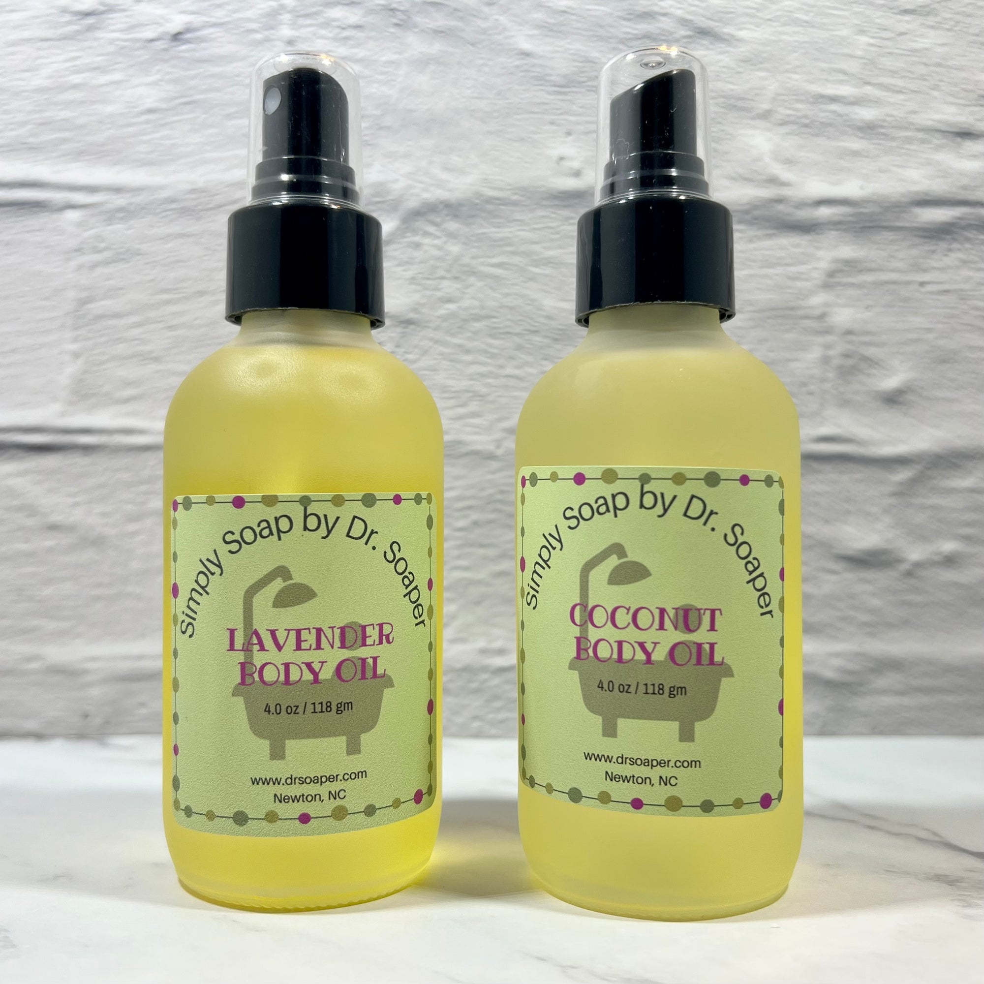 Body Oil Lavender and Coconut Scents