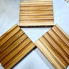 Cedar Soap Dish from Dr Soaper , top view x 3