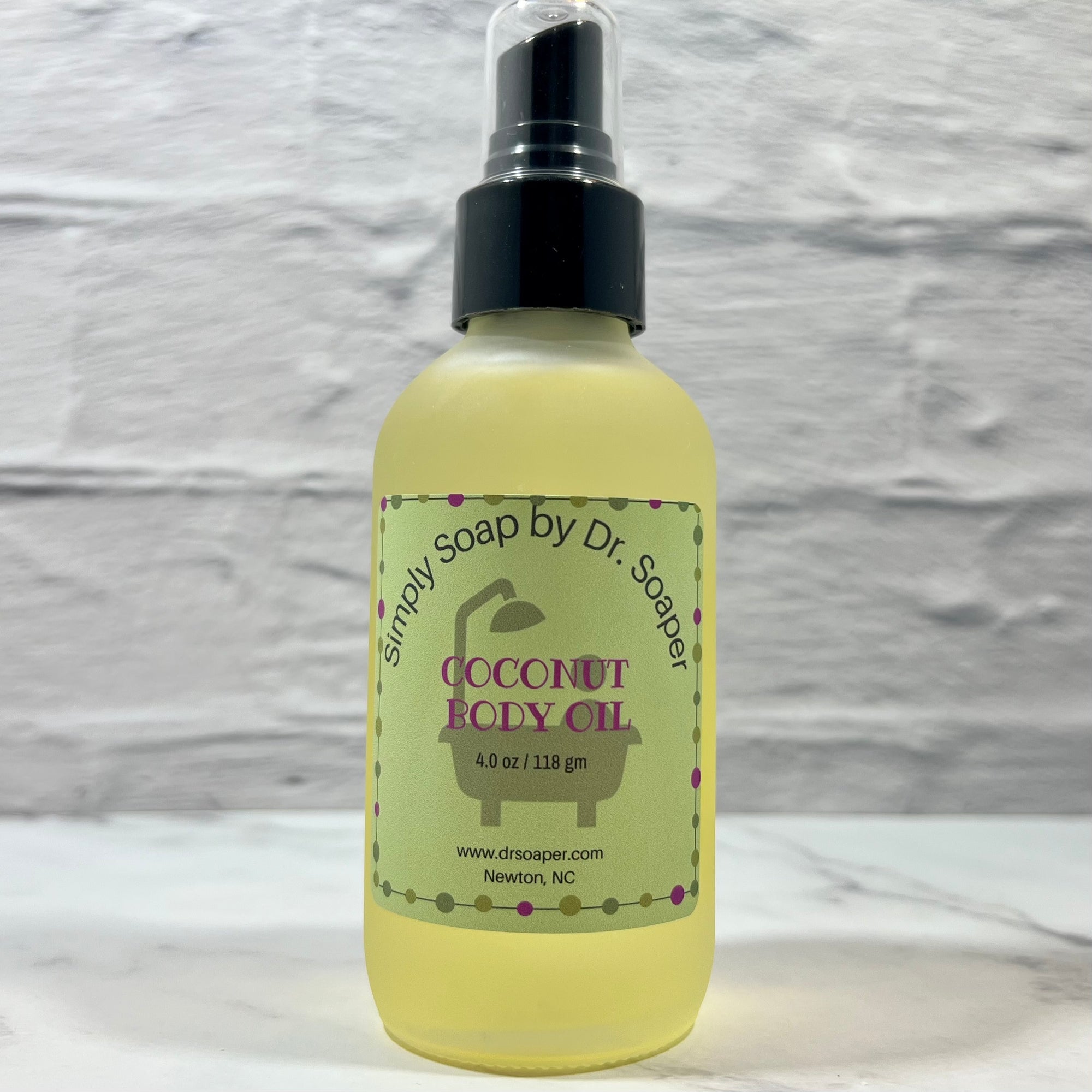 Coconut Body Oil Front