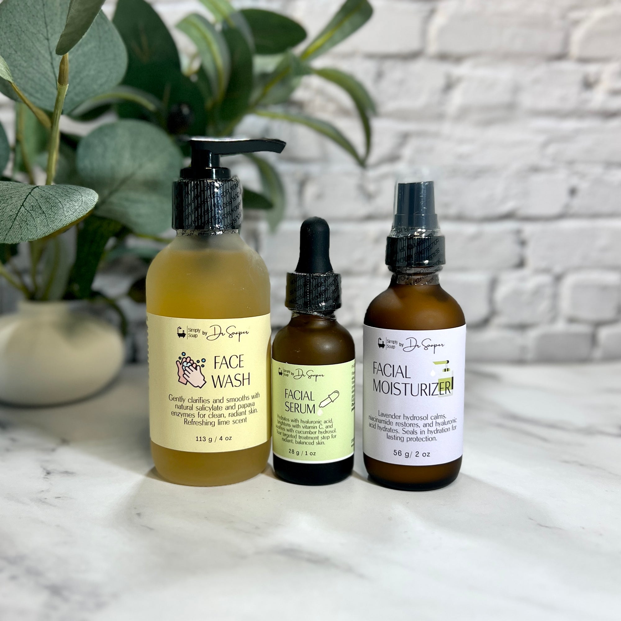 Dr Soaper's 3 Step Facial Essential Set, Full size