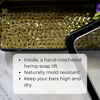 Hemp insert described as to purpose and mold resistance