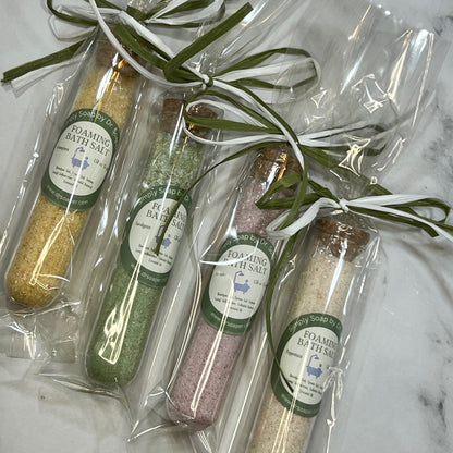 Bubbling Bath Salts. Single Use Size and ZERO waste. Makes a Great Gift for Mother's Day and Valentine's Day