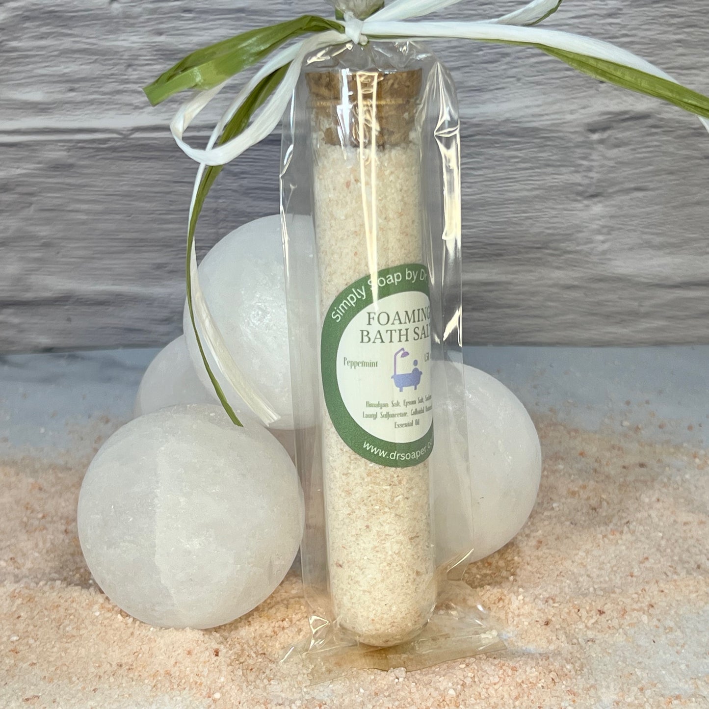 Bubbling Bath Salts. Single Use Size and ZERO waste. Makes a Great Gift for Mother's Day and Valentine's Day