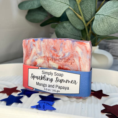 Sparkling Summer Mango and Papaya Soap