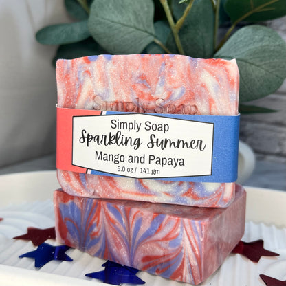 Sparkling Summer Mango and Papaya Soap