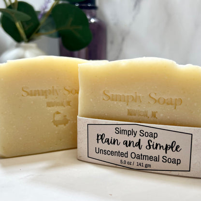 Plain and Simple Unscented Oatmeal Soap