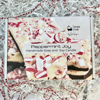 Peppermint Joy Soap and Candle Set