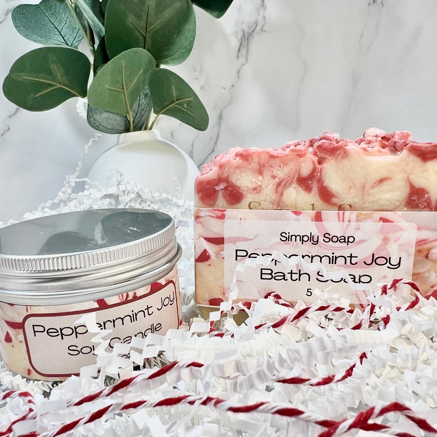 Peppermint Joy Soap and Candle Set