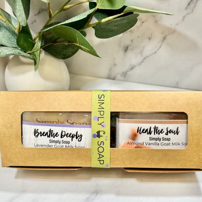 2  BAR Customized Boxed Soap Set