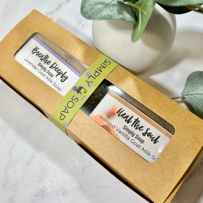 2  BAR Customized Boxed Soap Set