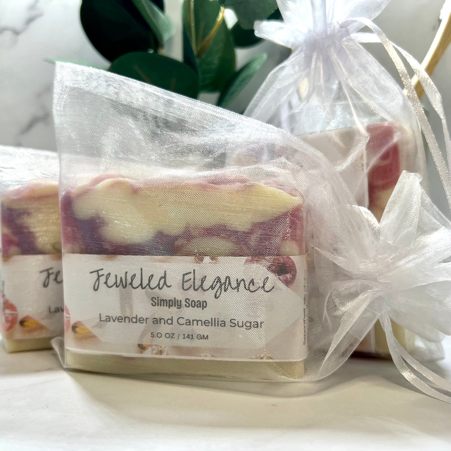 Jeweled Elegance Soap in Organza Bag