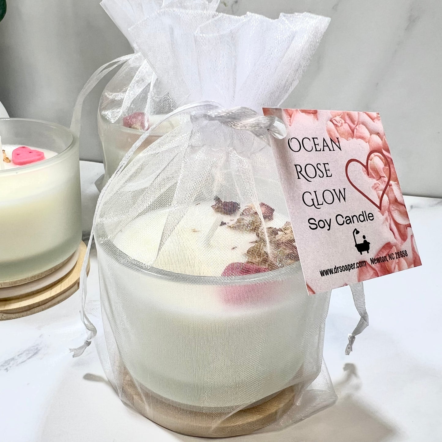 Ocean Rose Glow Candle