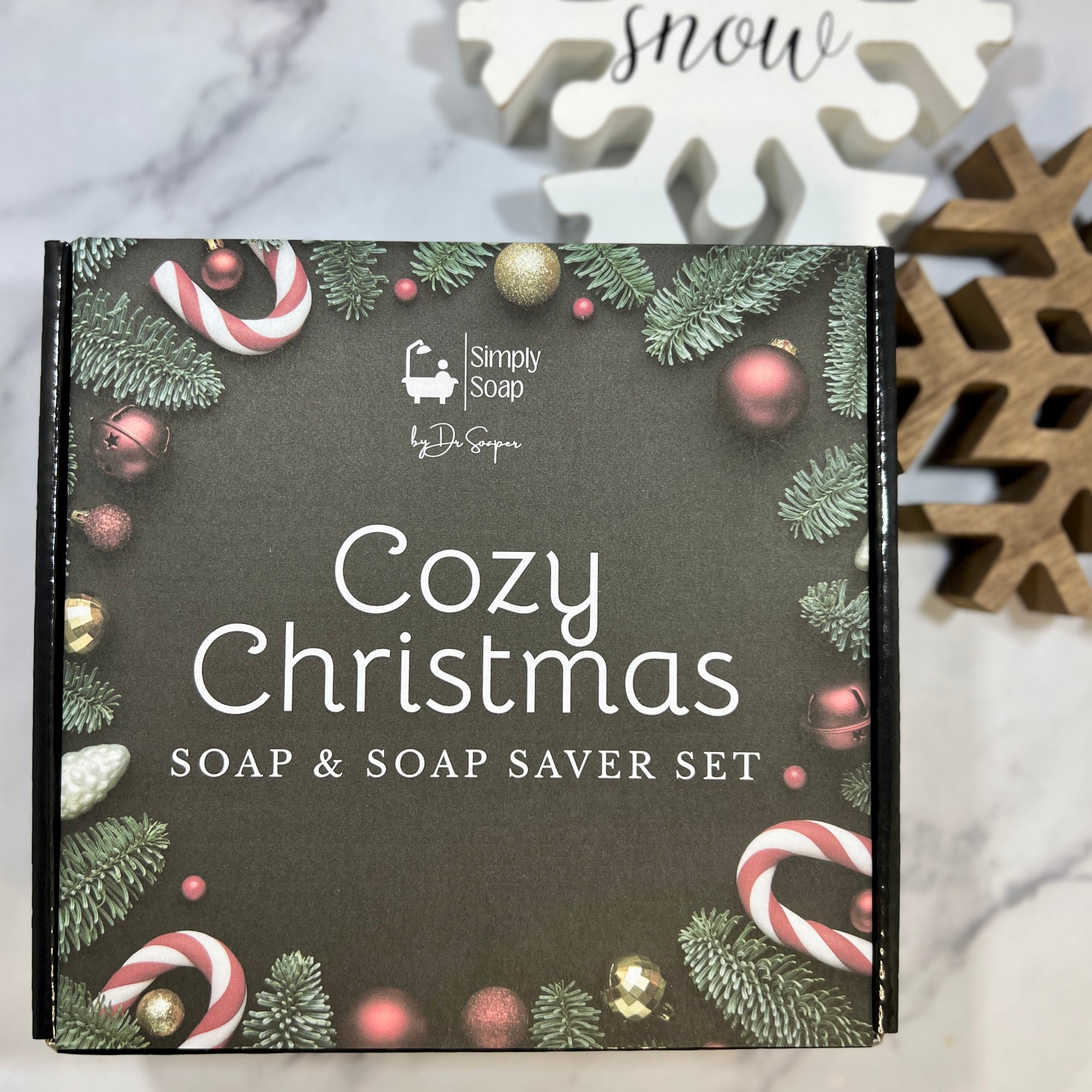 Cozy Christmas Soap & Soap Saver Set