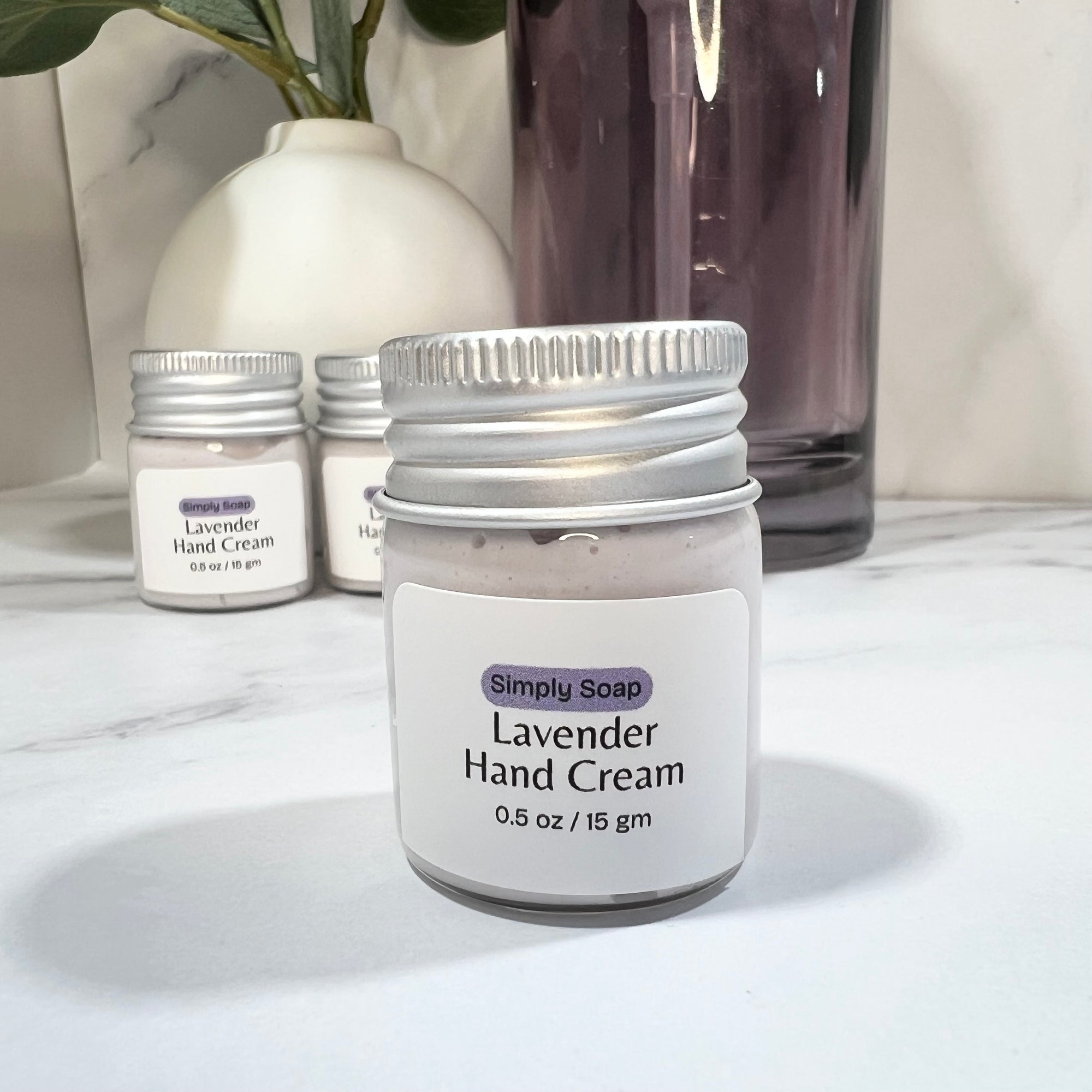 Lavender Hand Cream Purse Size2