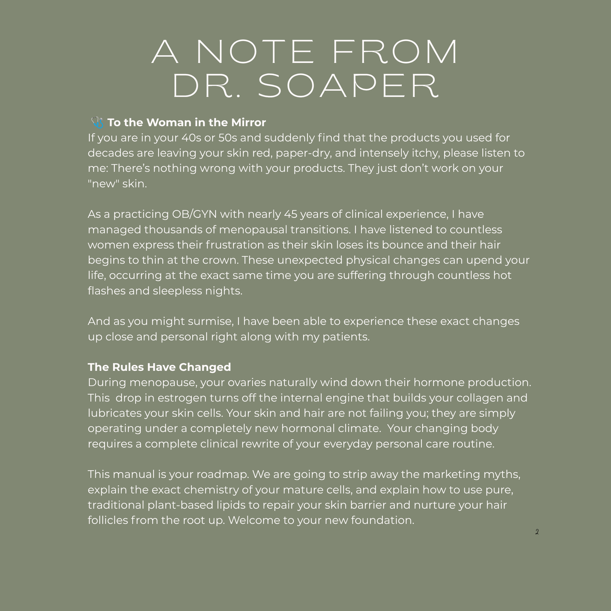 Menopause Booklet  page 2 in English