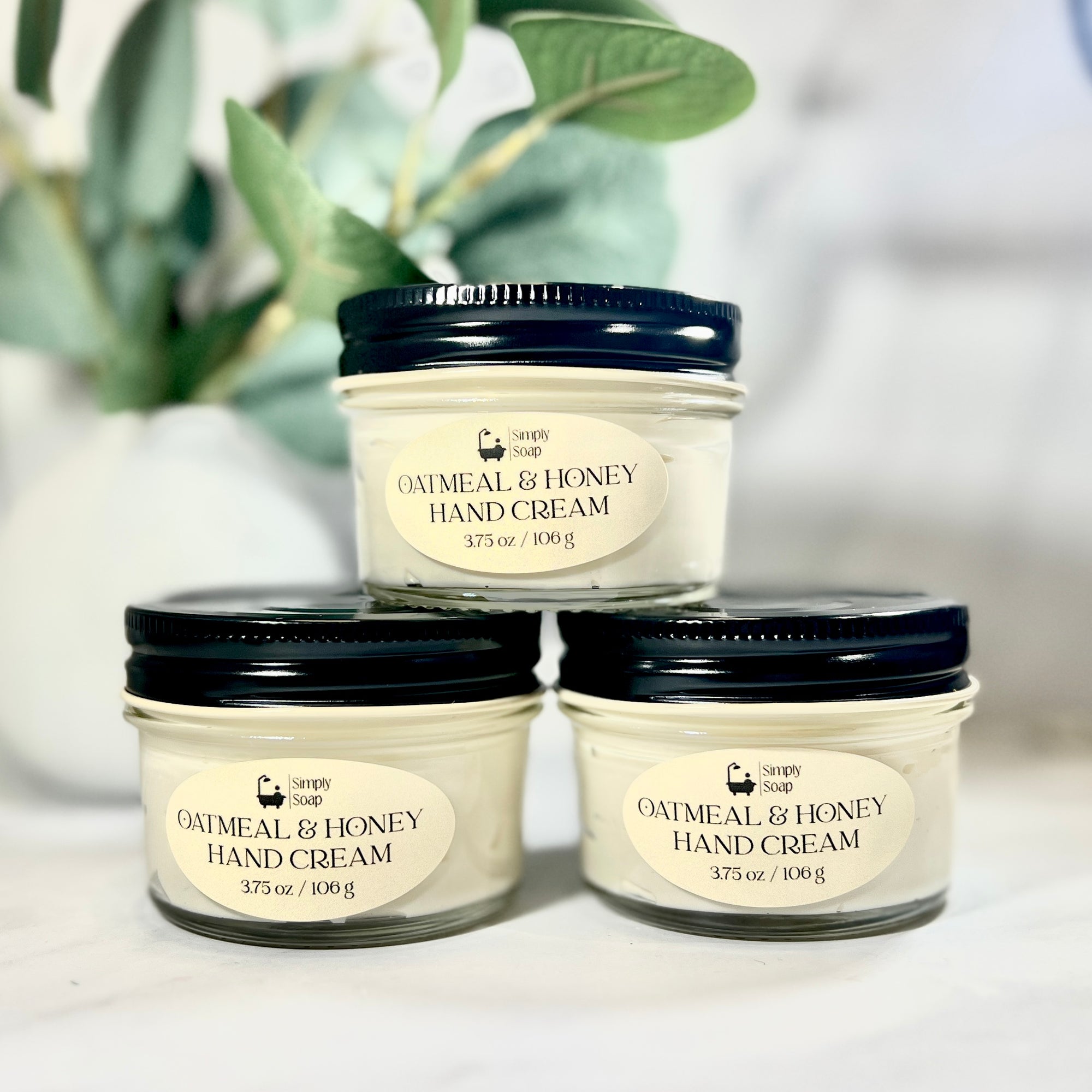 Oatmeal and honey hand cream x 3
