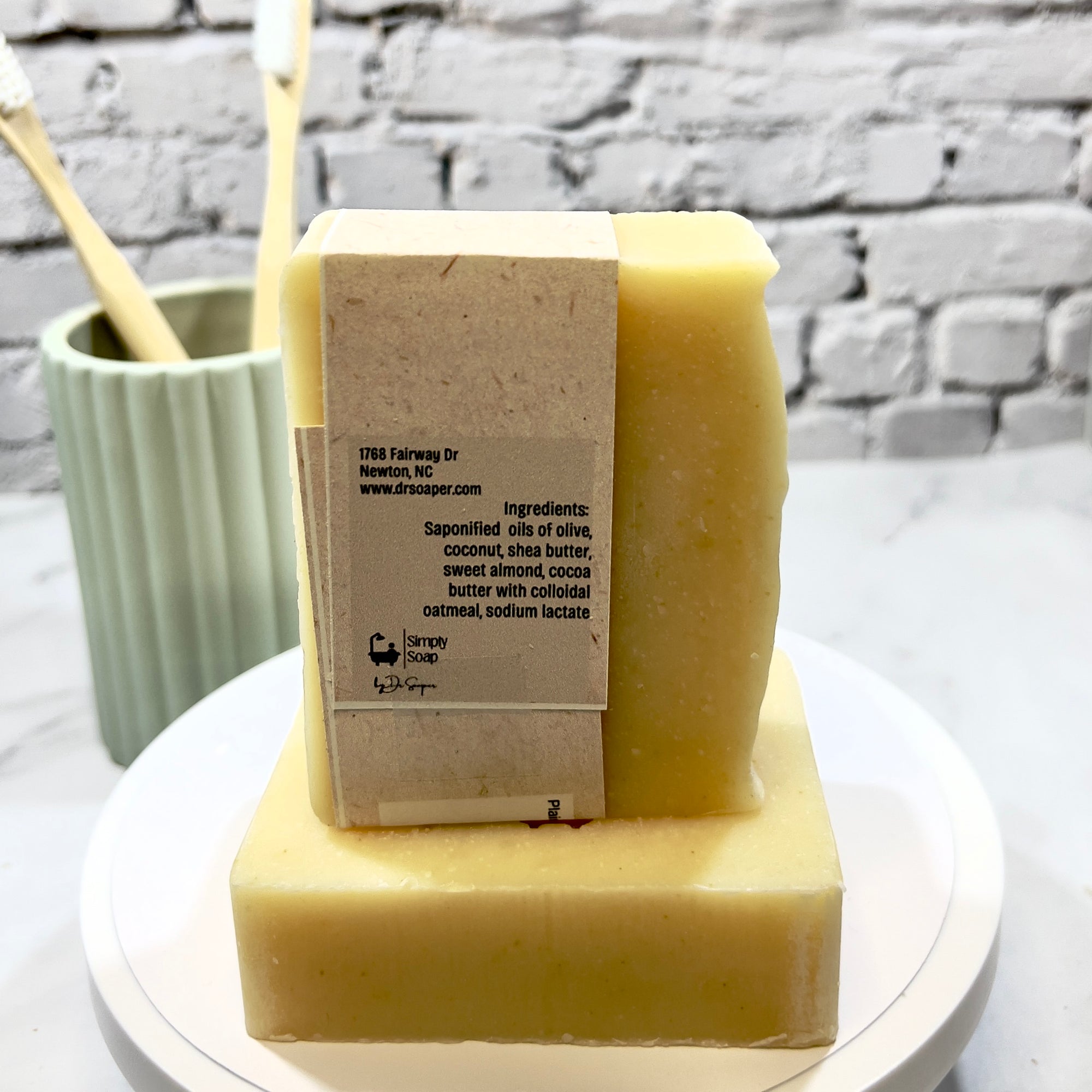 Plain and Simple Soap  back ingredients