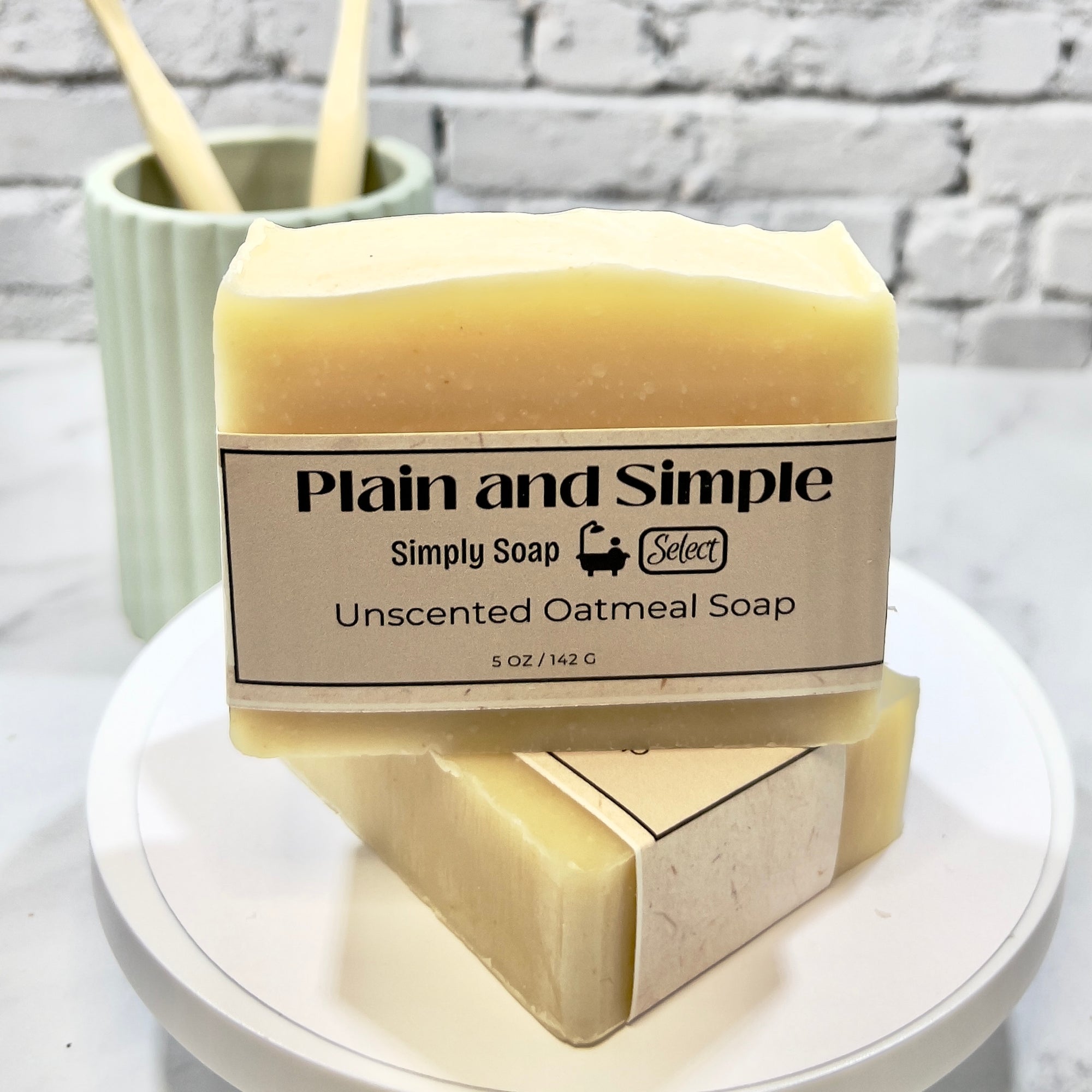 Plain and Simple Soap front stacked