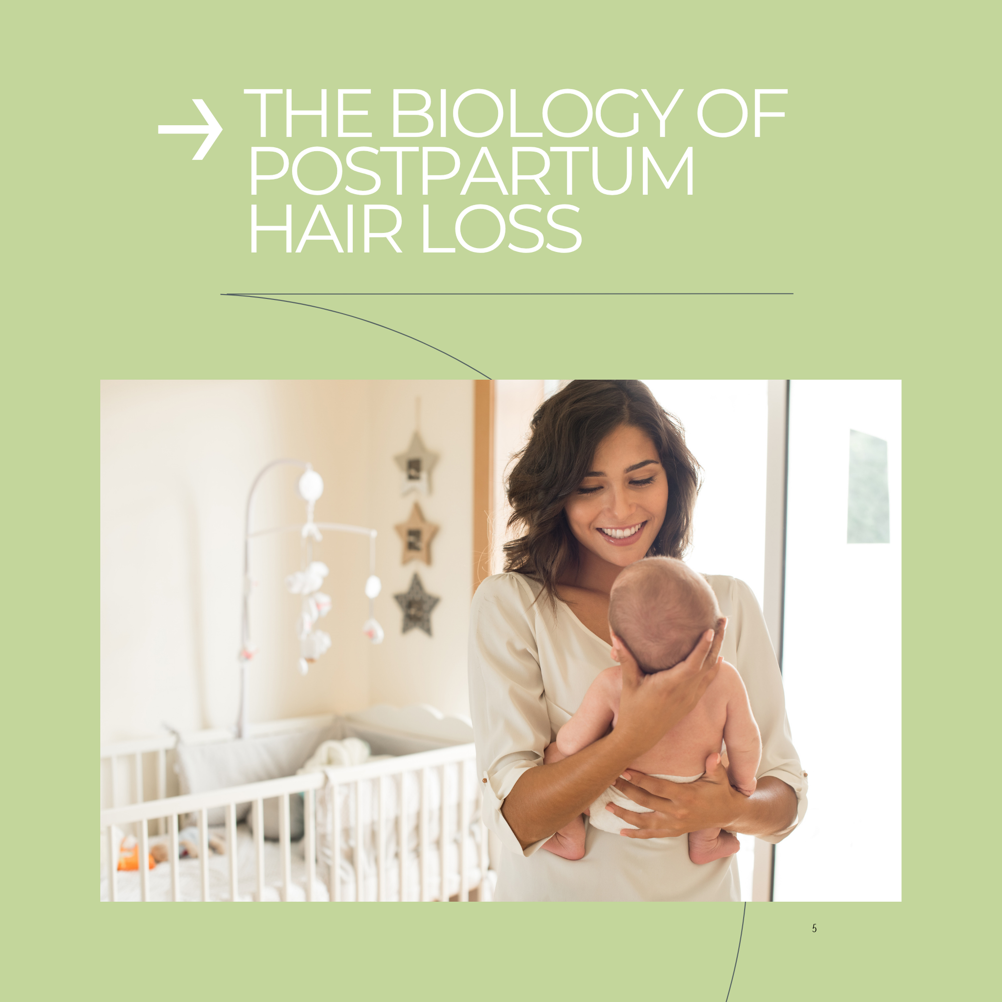 Postpartum Hair Loss booklet Cover in English