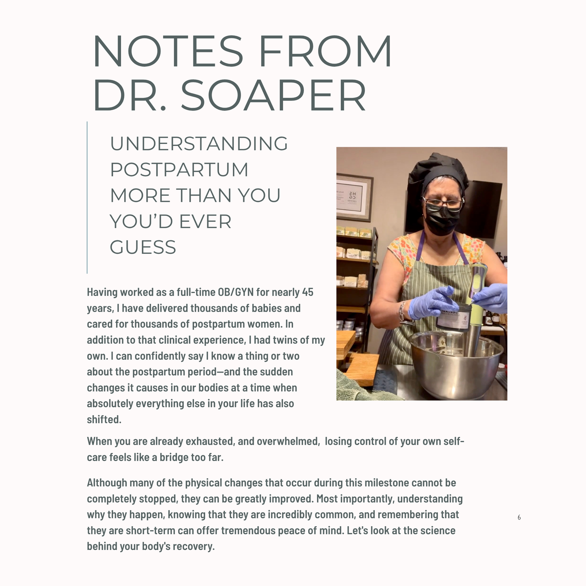 Postpartum Hair Loss booklet Page 2 in English