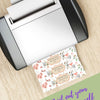Printing out your customized labels- peach