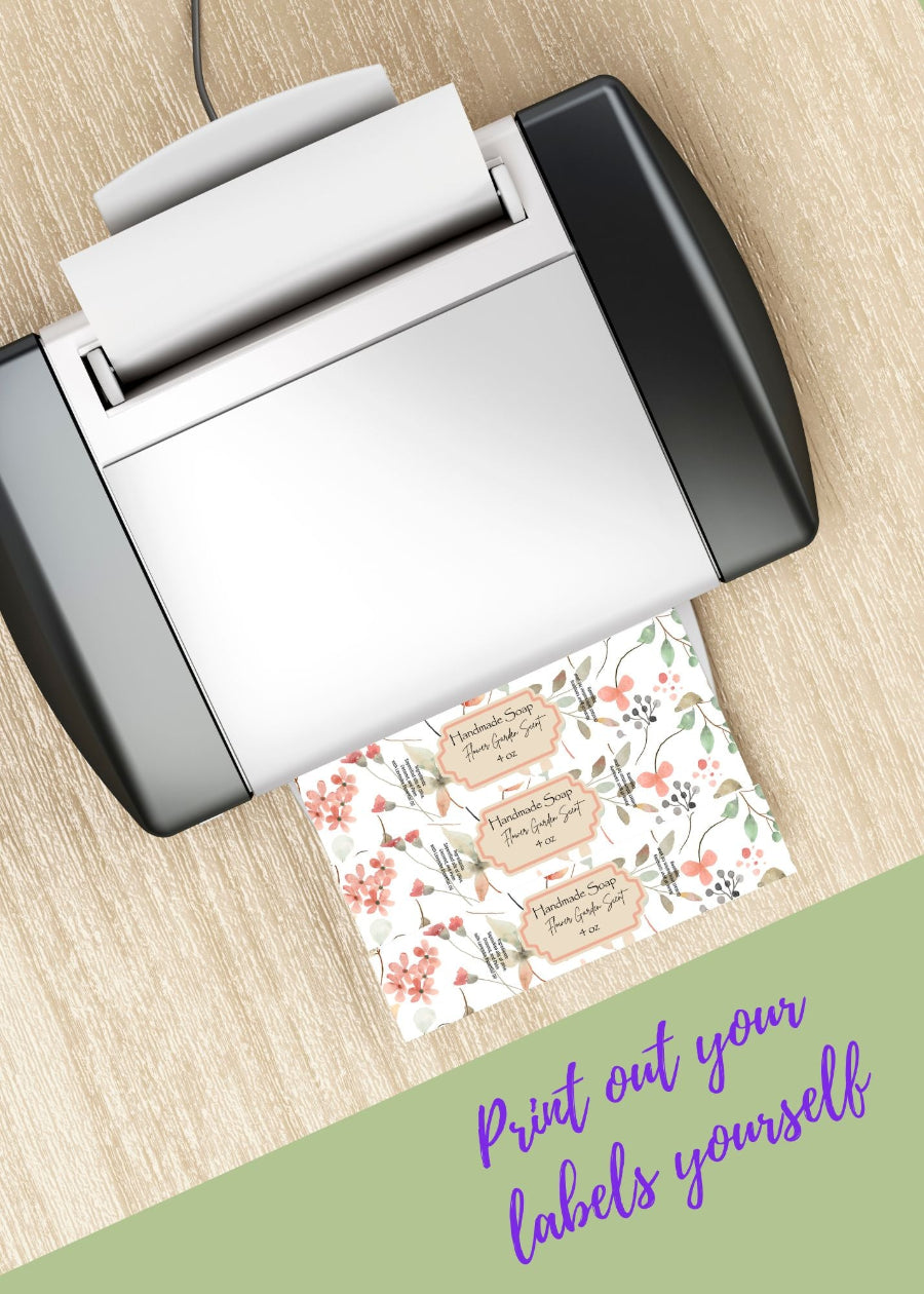 Printing out your customized labels- peach