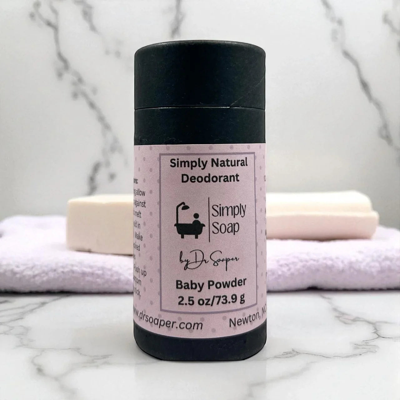 Baby powder, scented natural deodorant