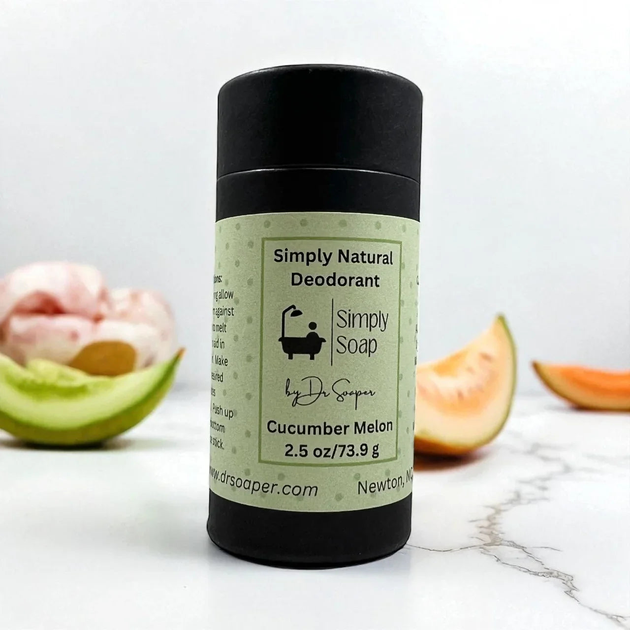Cucumber melon scented natural deodorant